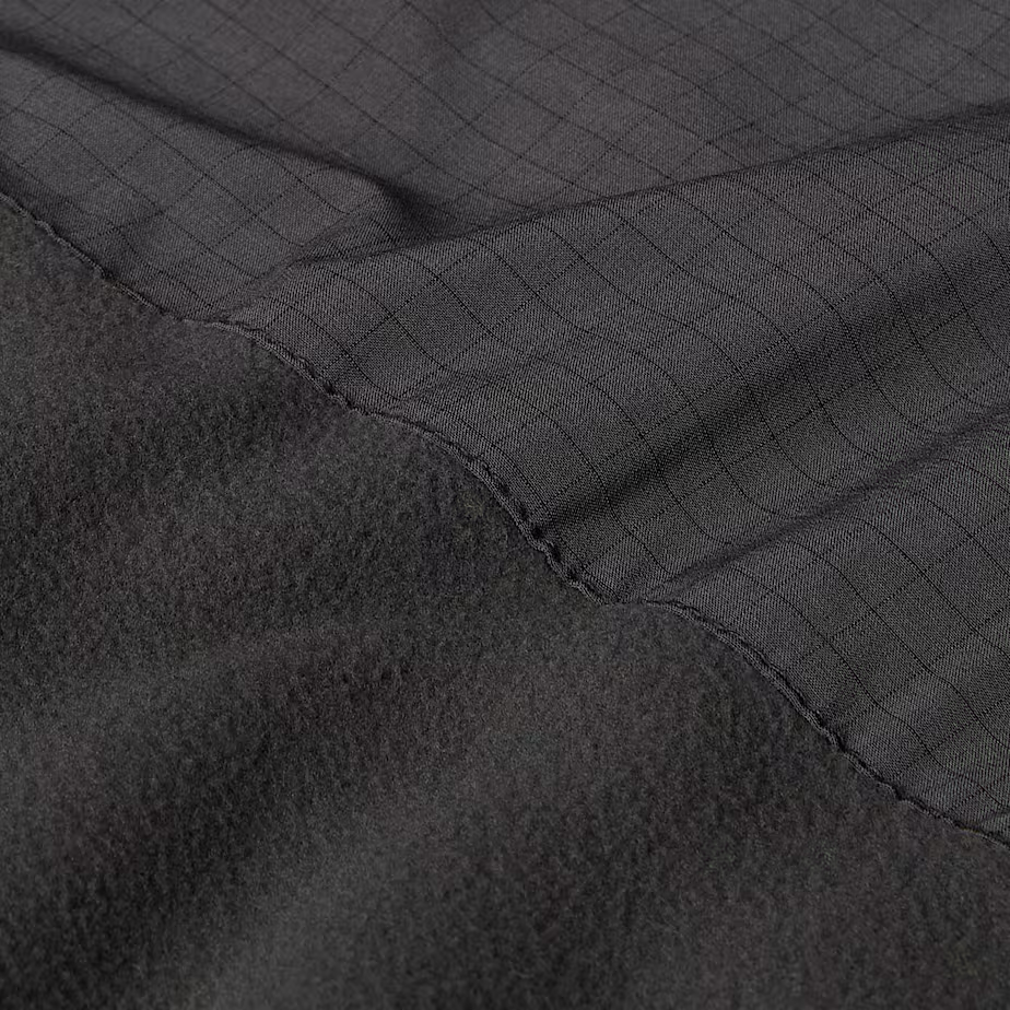 Glacier Heavyweight Full Zip Jacket in Asphalt Grey / TNF Black