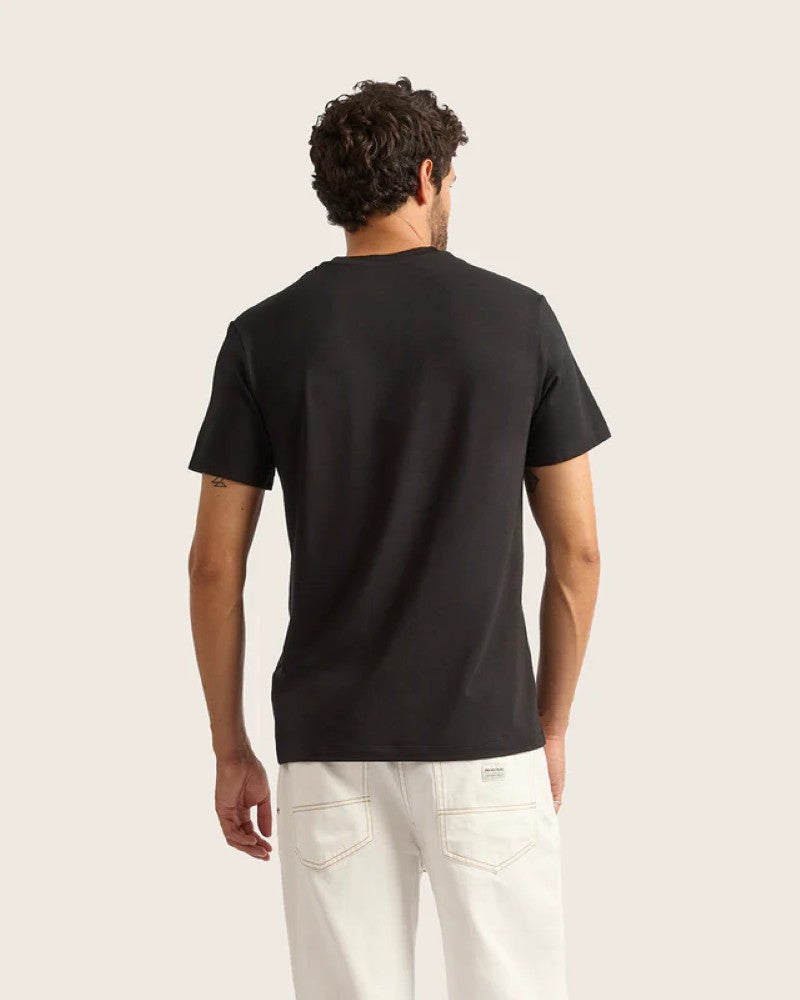 Bamboo Crew Neck T-Shirt in Black