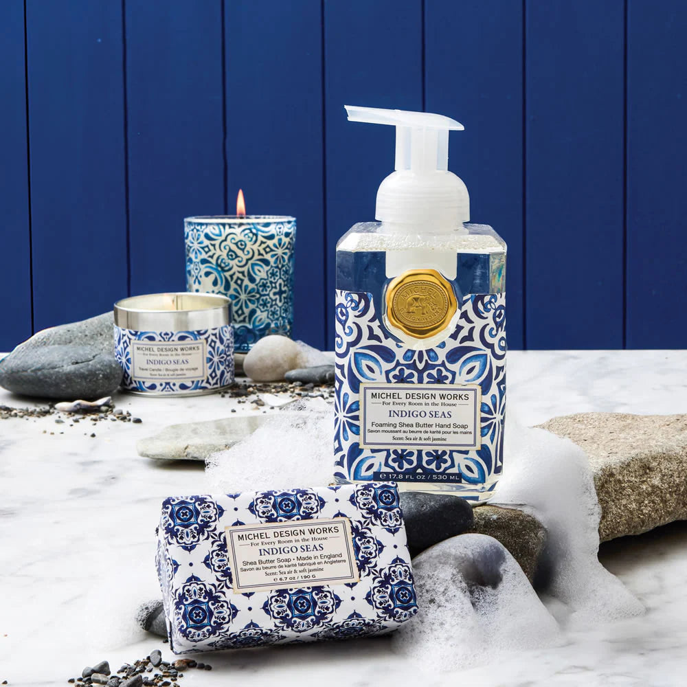 Foaming Soap in Indigo Seas