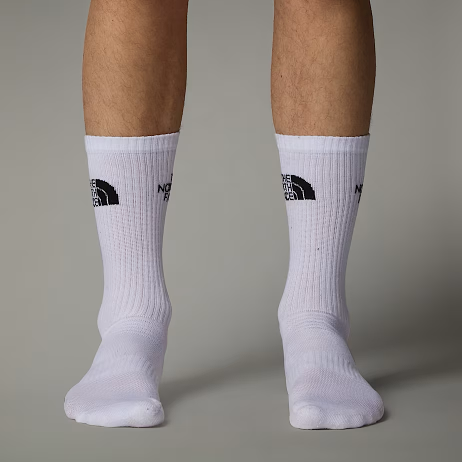Sport Cushion Crew Socks in TNF White