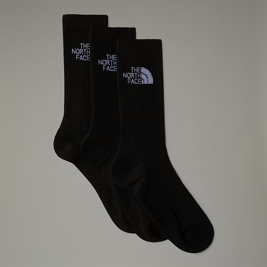 Sport Cushion Crew Socks in TNF Black