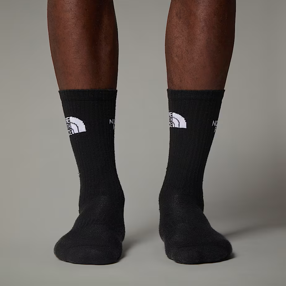 Sport Cushion Crew Socks in TNF Black