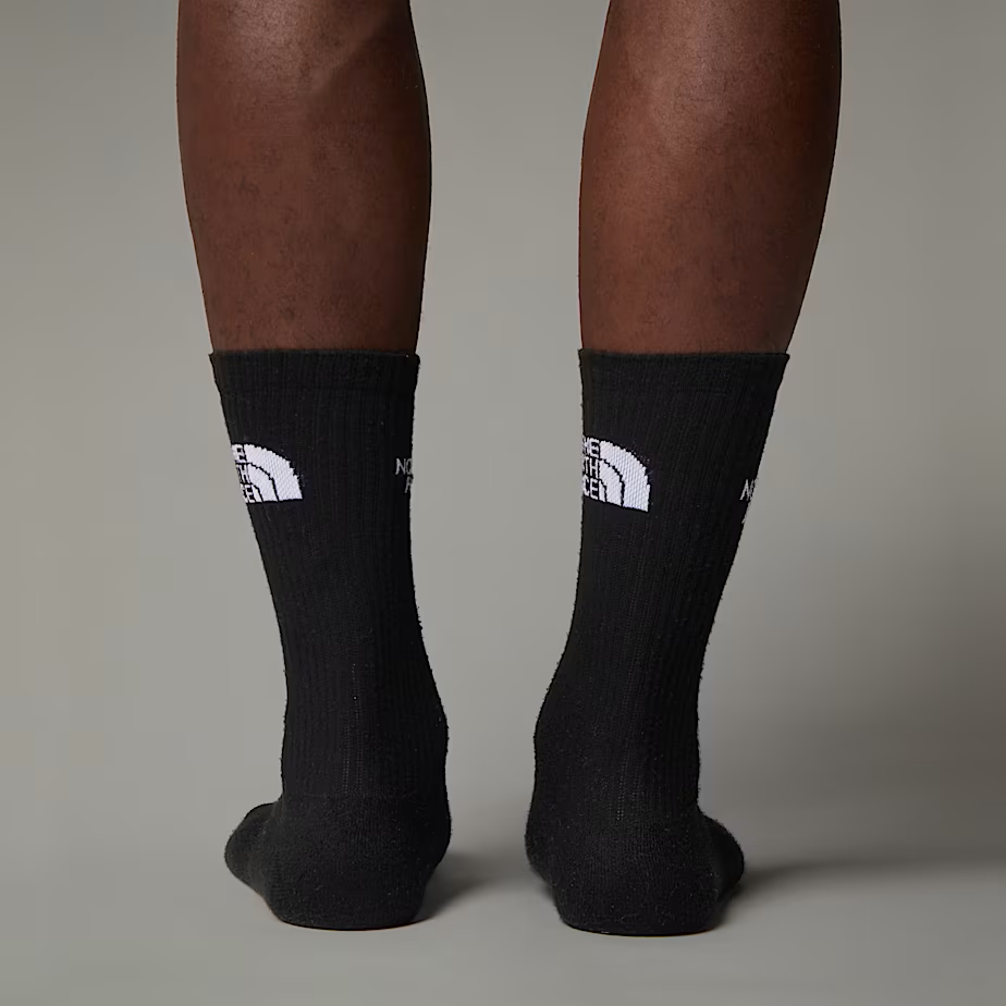 Sport Cushion Crew Socks in TNF Black