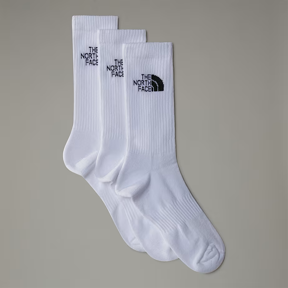 Sport Cushion Crew Socks in TNF White