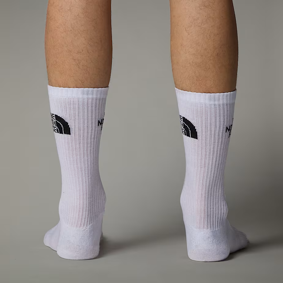Sport Cushion Crew Socks in TNF White