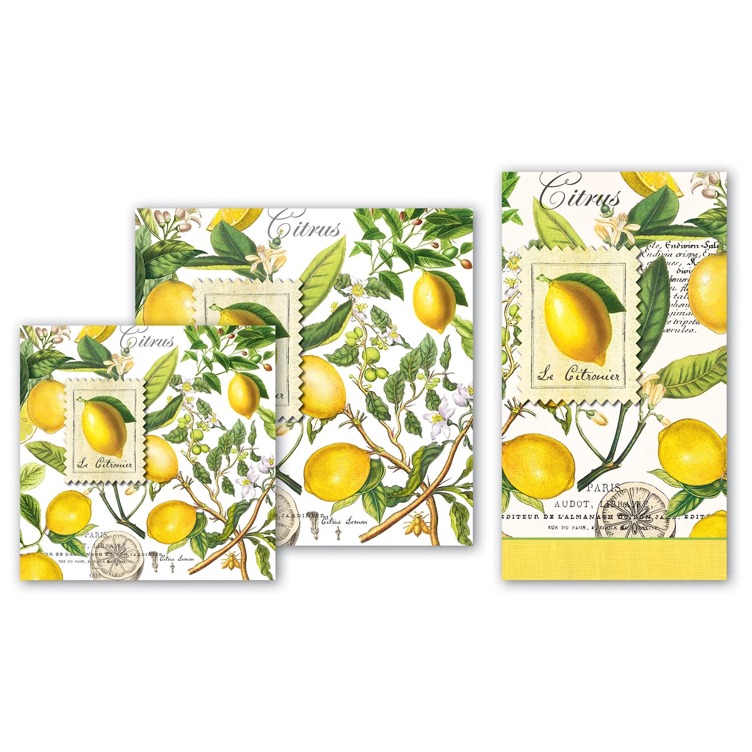 Lemon Basil Hostess Napkins