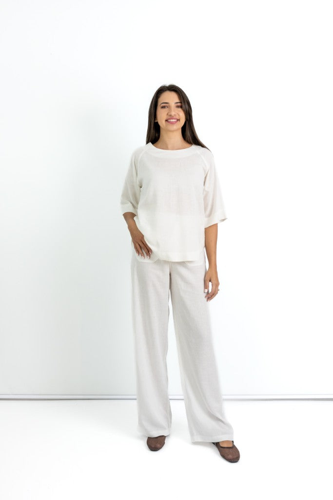 Nicole Shell Top in Milk