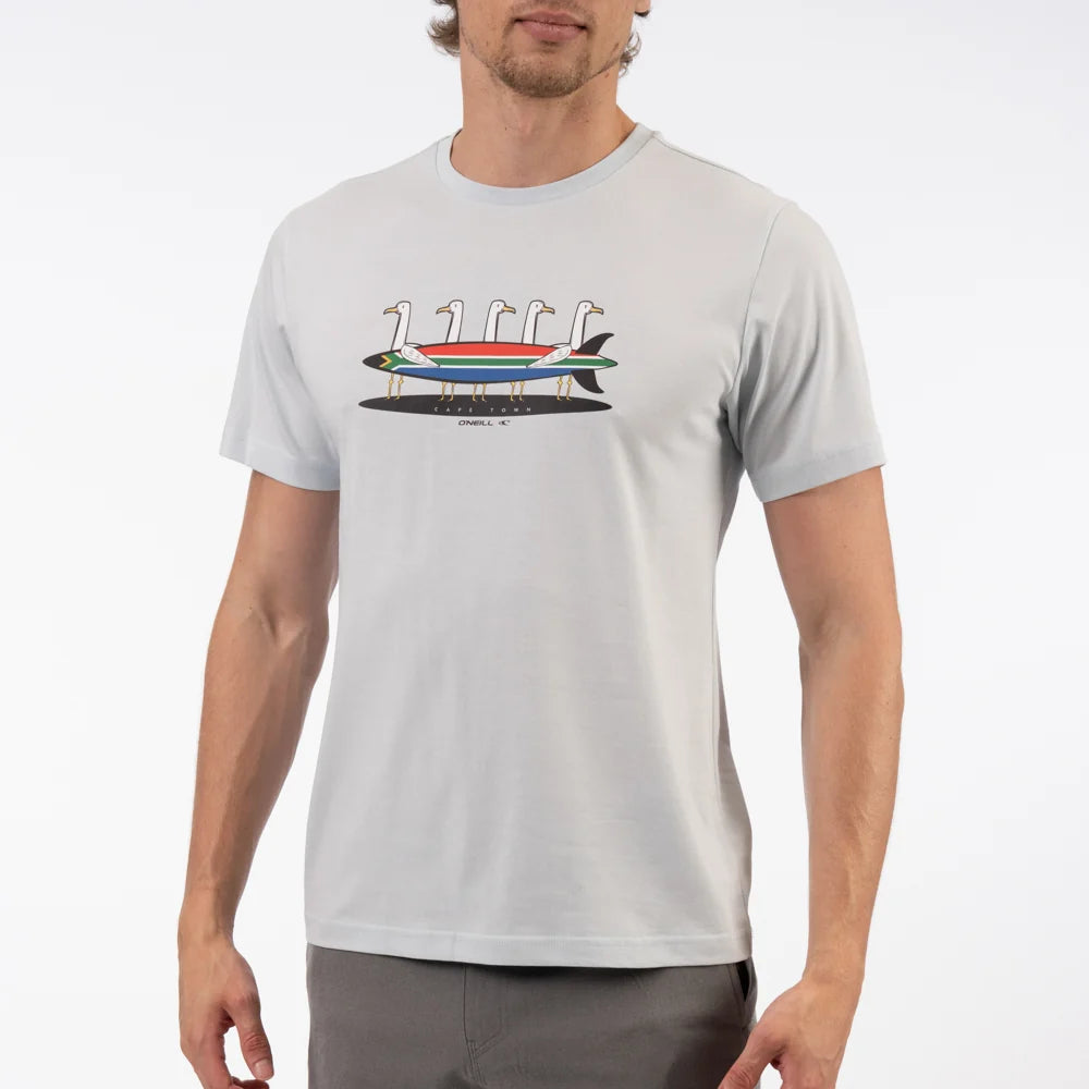 Board Meeting SS Tee in Angel Fall Blue