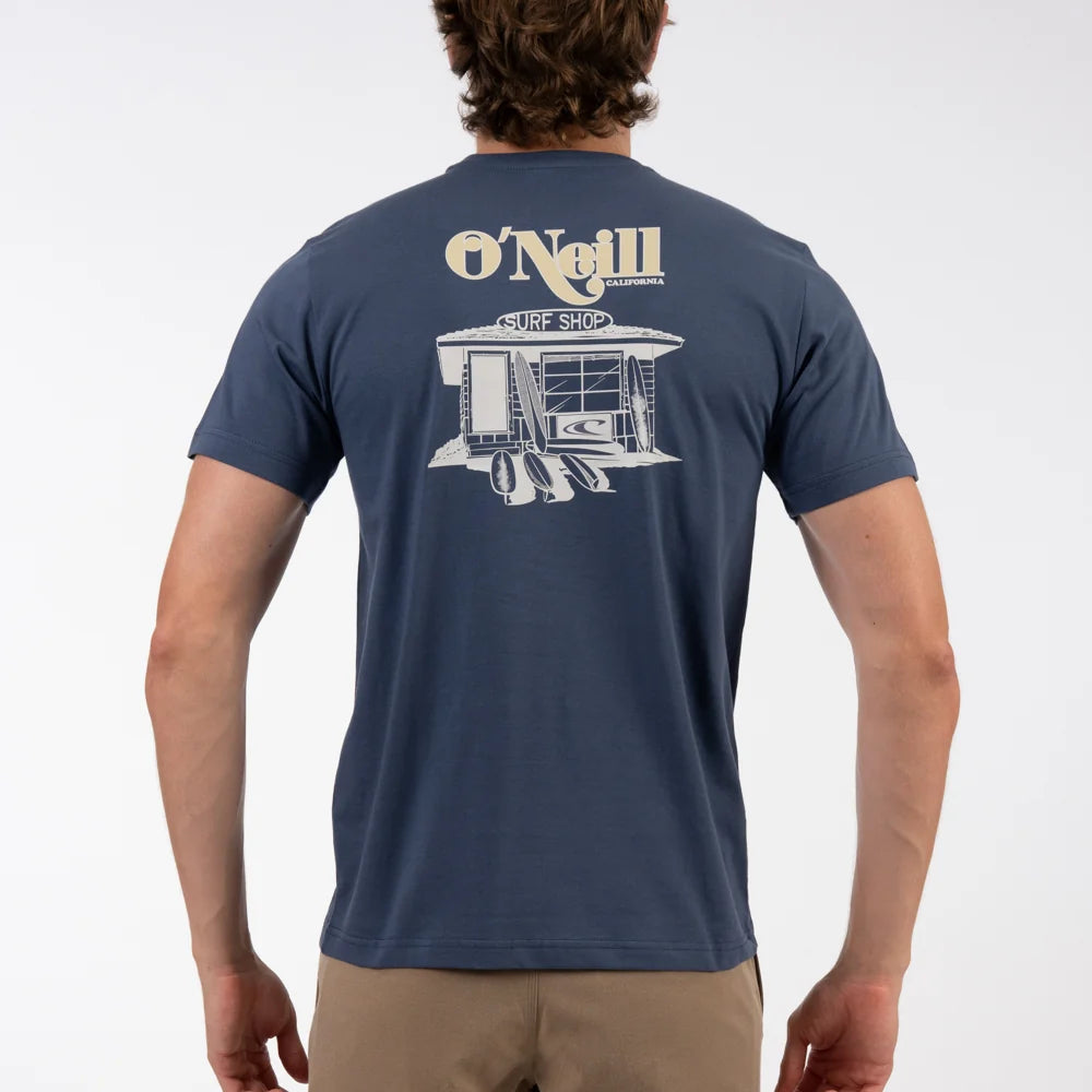 Cali Surf Shop SS Tee in Shady Blue