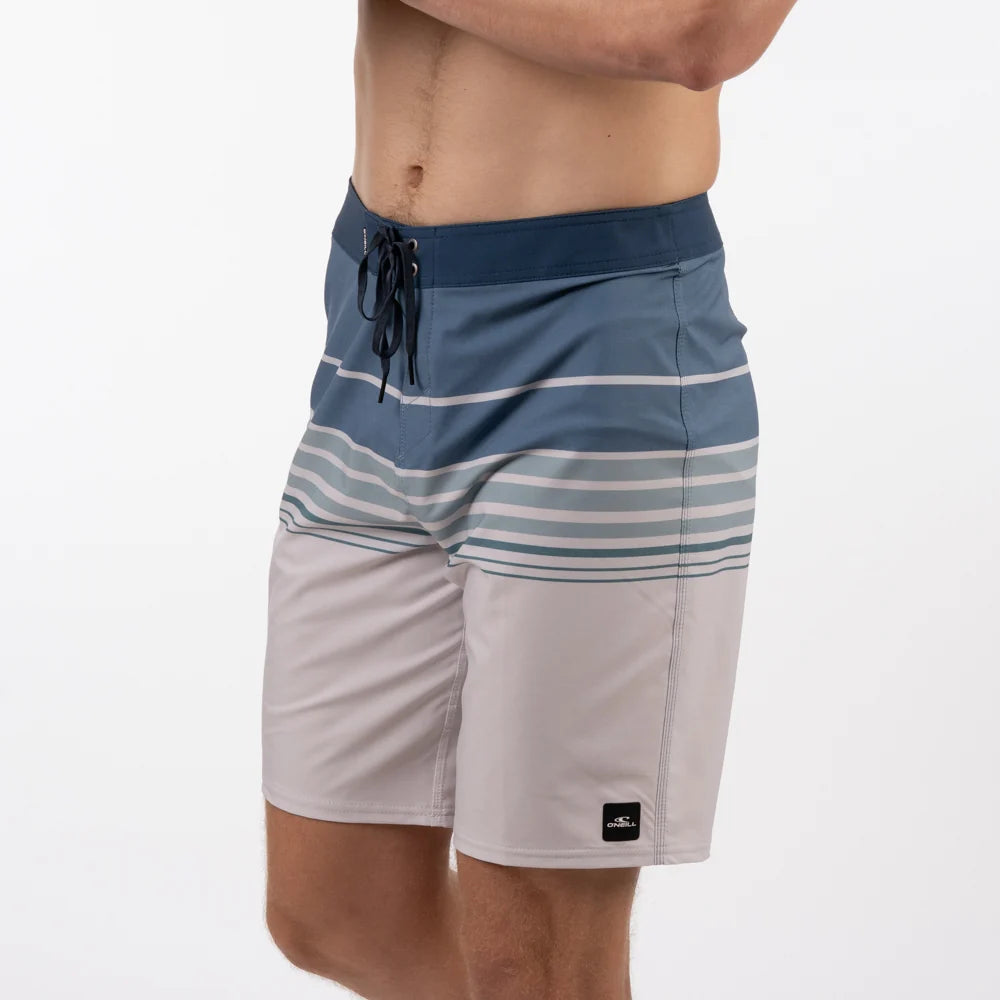 Hyperfreak Heat Stripe 20 Boardshort in Fog