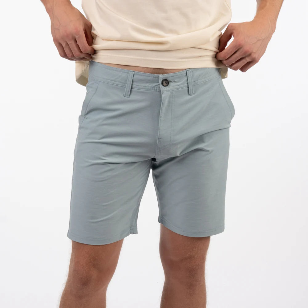 Loaded Heather 19" Shorts in Stone Blue