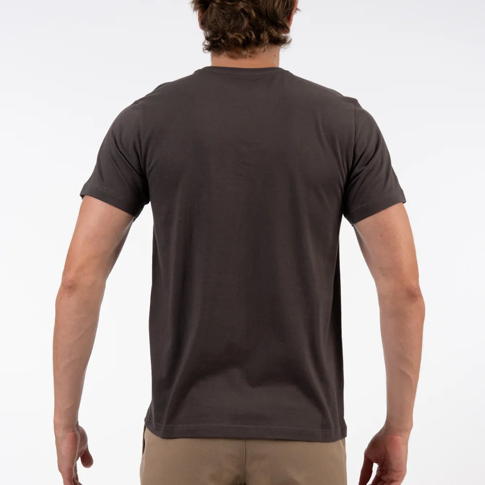 Locked Up SS Tee in Asphalt Grey