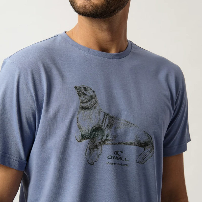 Marine Muse SS Tee in Folk Blue