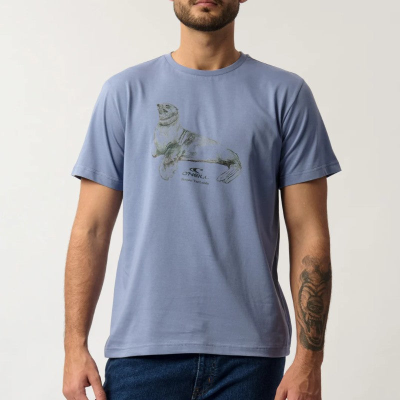 Marine Muse SS Tee in Folk Blue