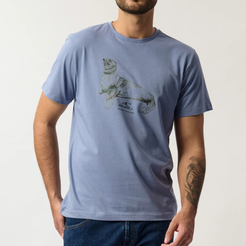 Marine Muse SS Tee in Folk Blue