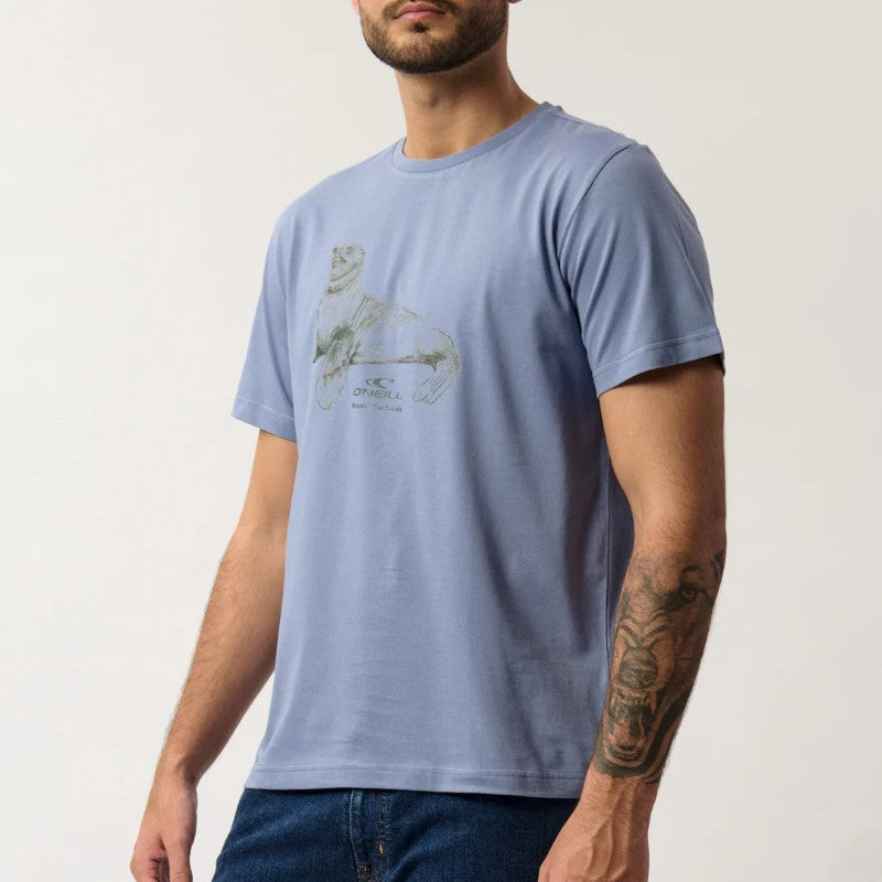Marine Muse SS Tee in Folk Blue