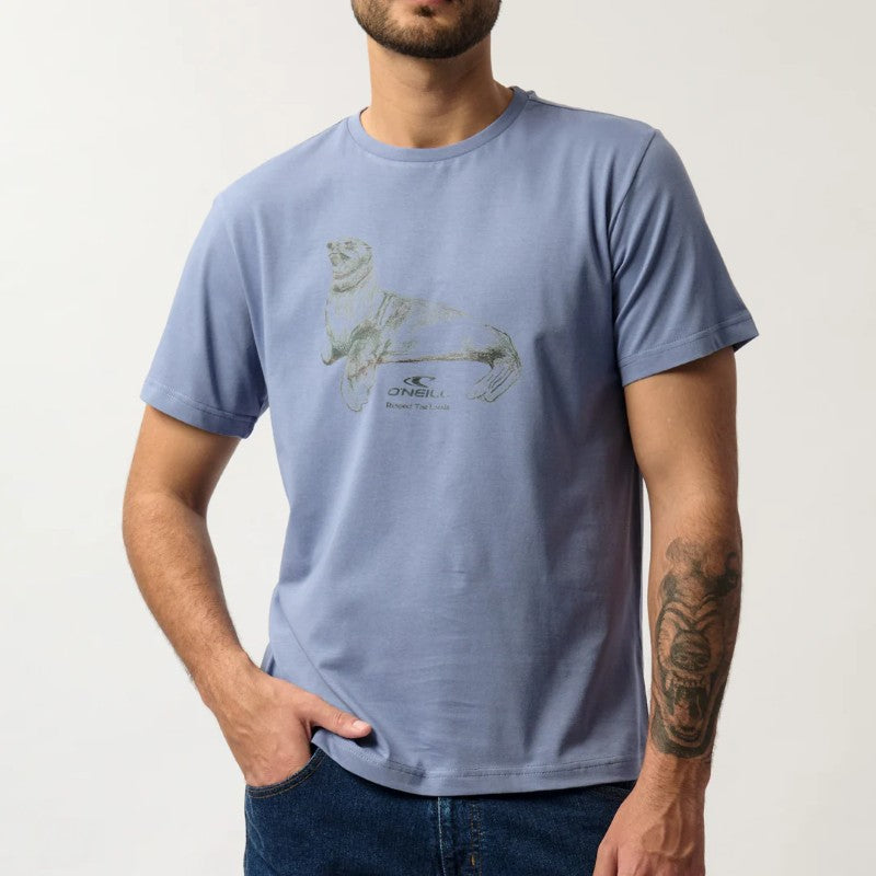 Marine Muse SS Tee in Folk Blue