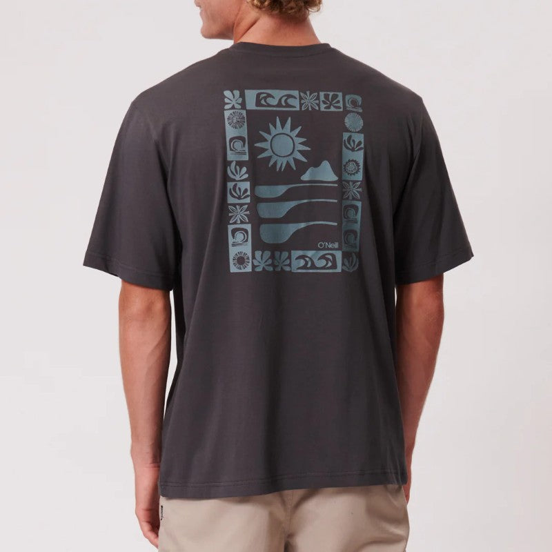 OG Block SS Tee in Asphalt