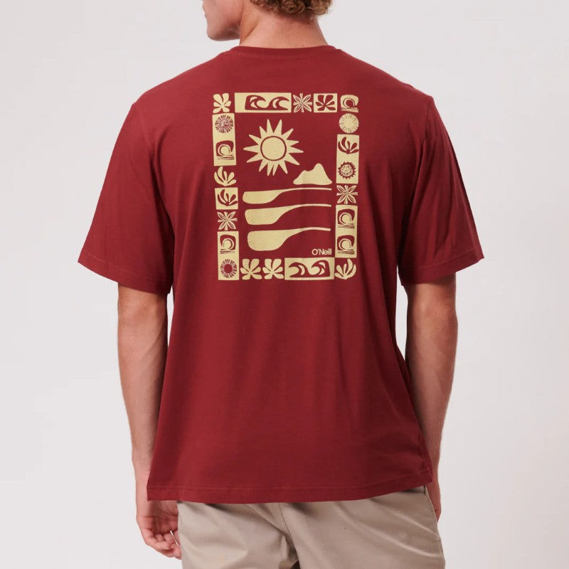 OG Block SS Tee in Cordovan