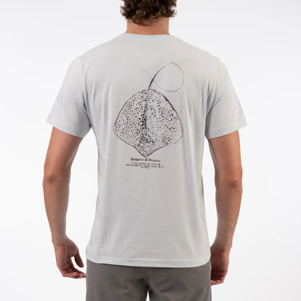 Shadow Surfer SS Tee in Angel Fall Blue