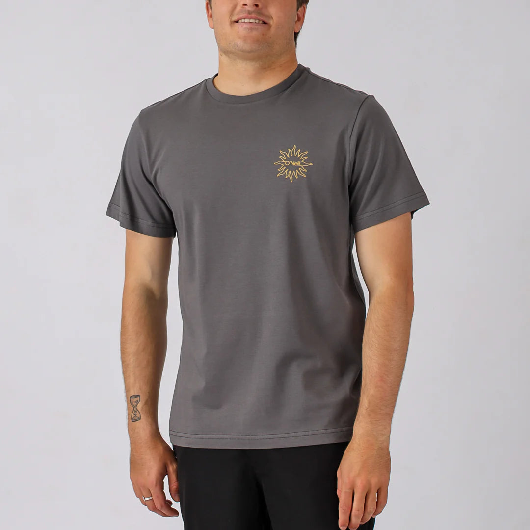 Sun Palm Tee in Granite Grey