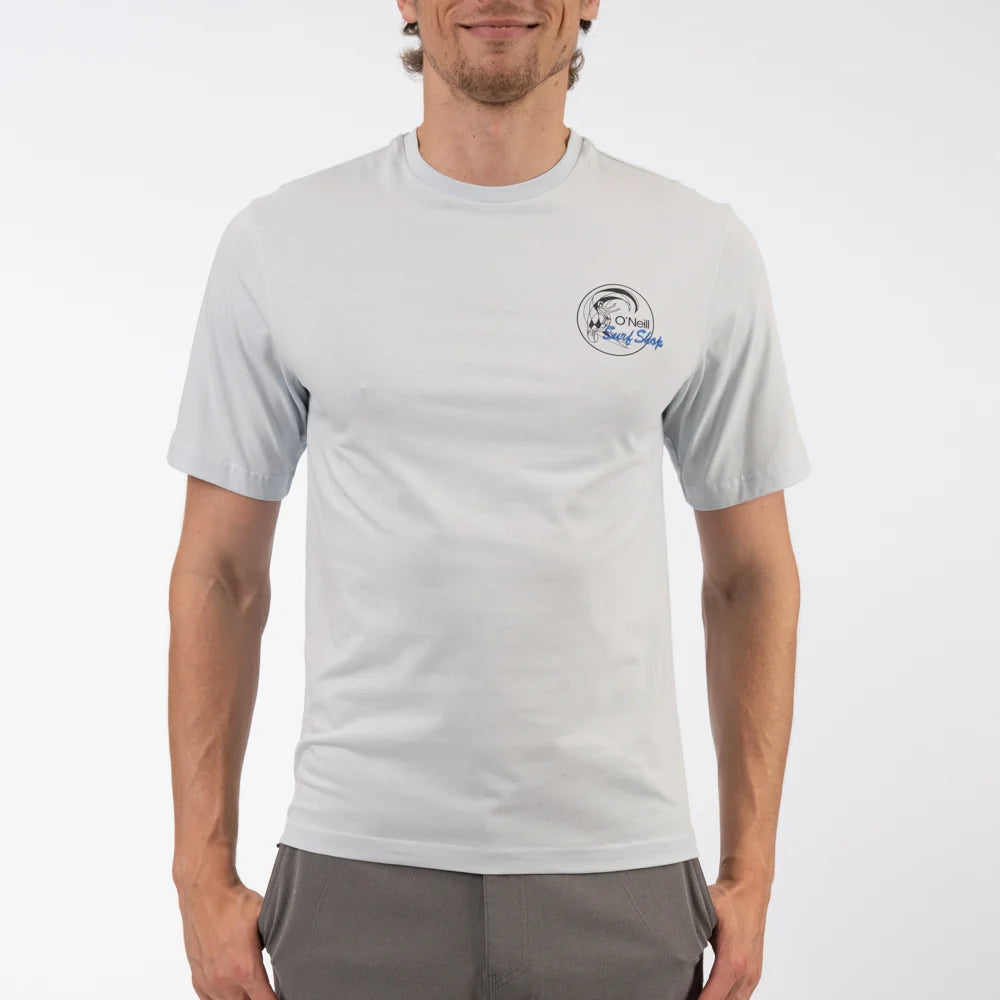 Surf Shop SS Tee in Angel Fall Blue