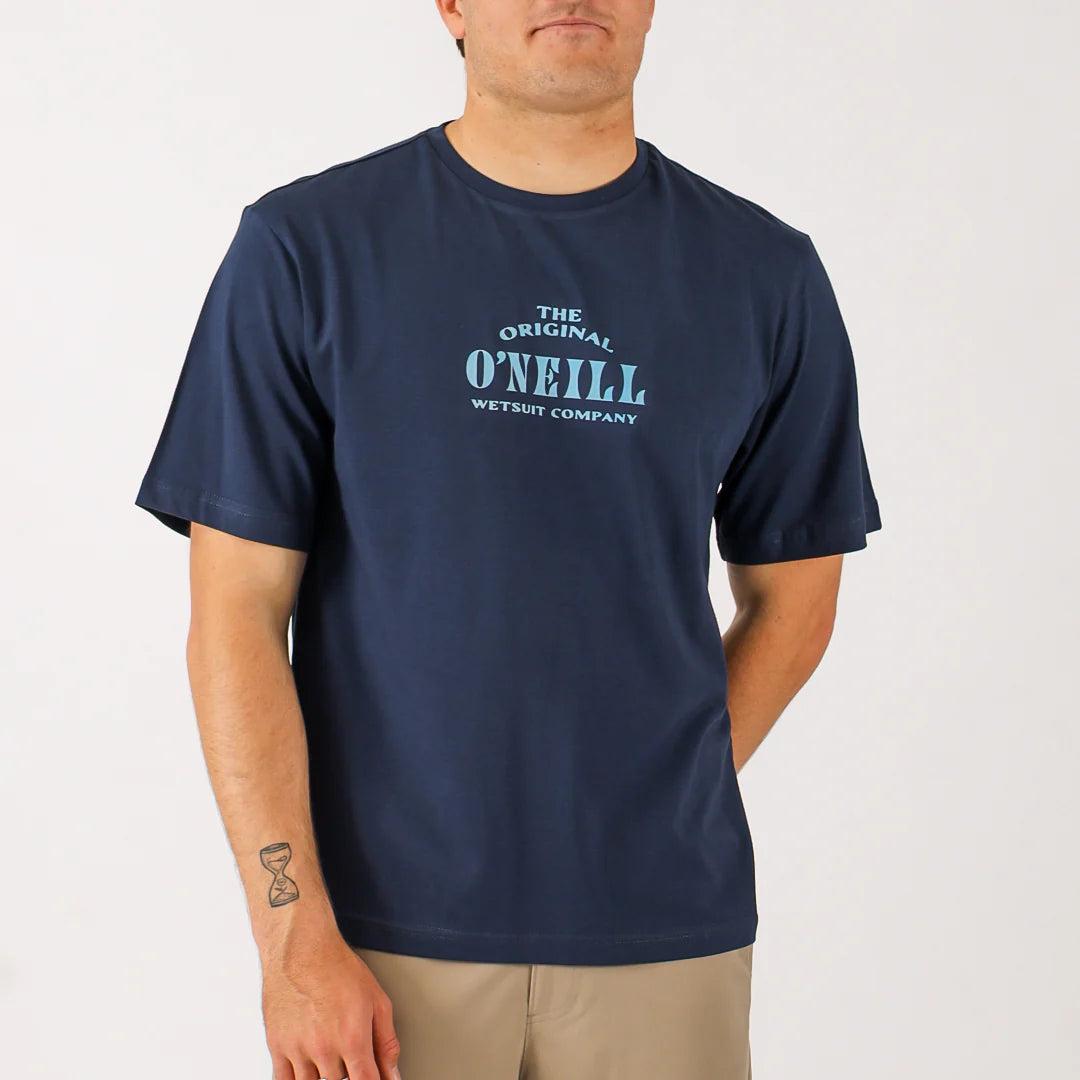 Wedges SS Tee in Navy