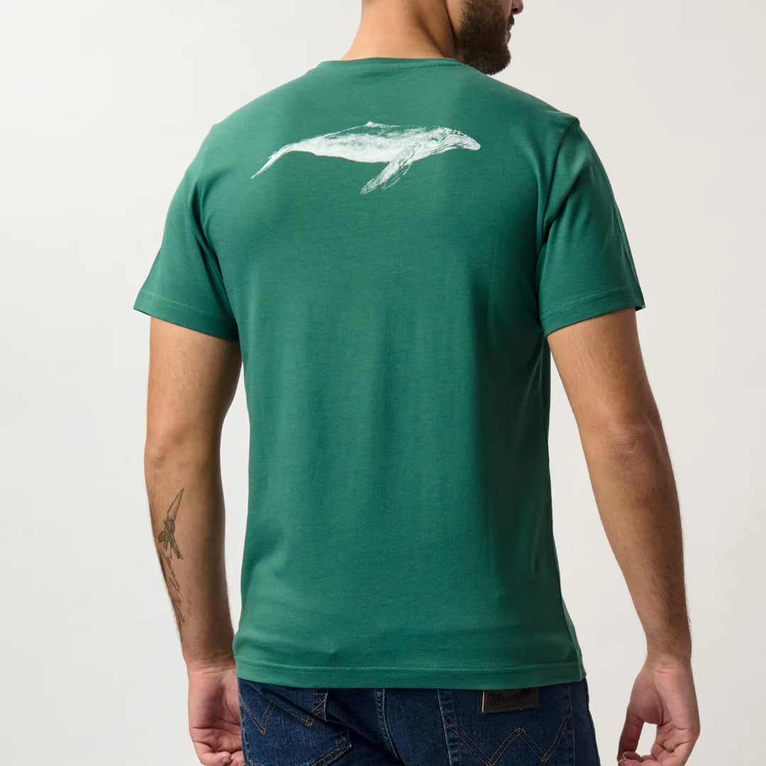 Ocean Giant Tee in Night Green