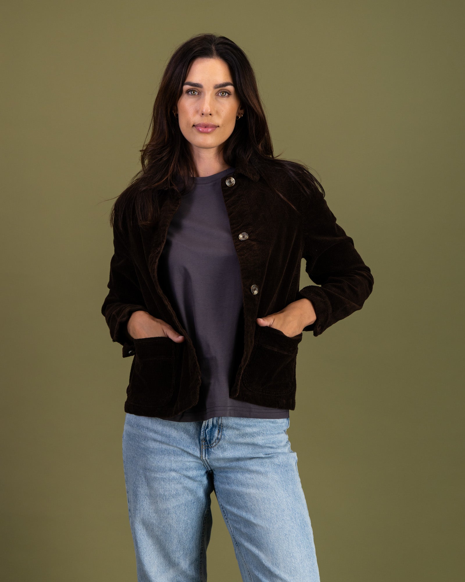 Corduroy Jacket in Mole