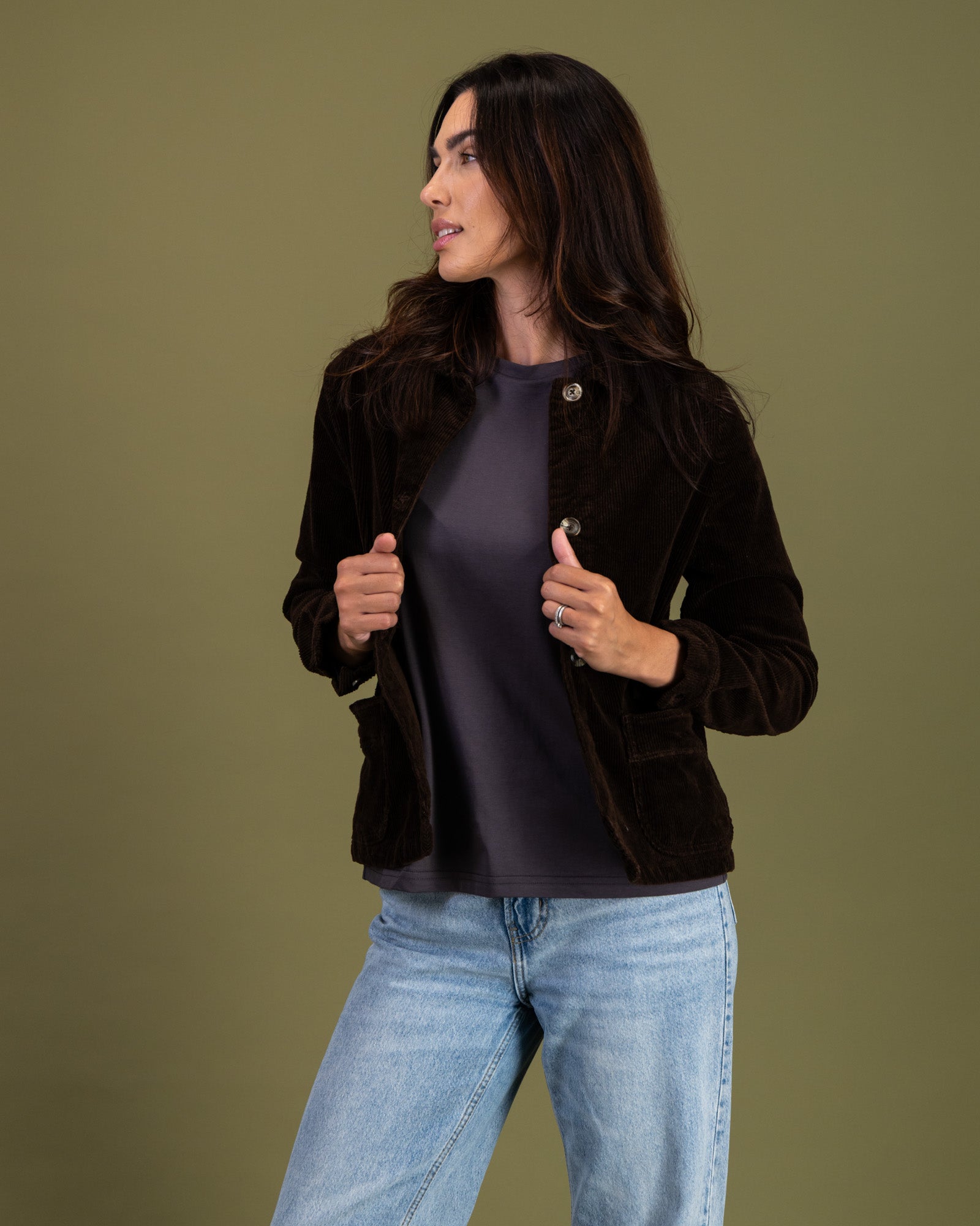 Corduroy Jacket in Mole