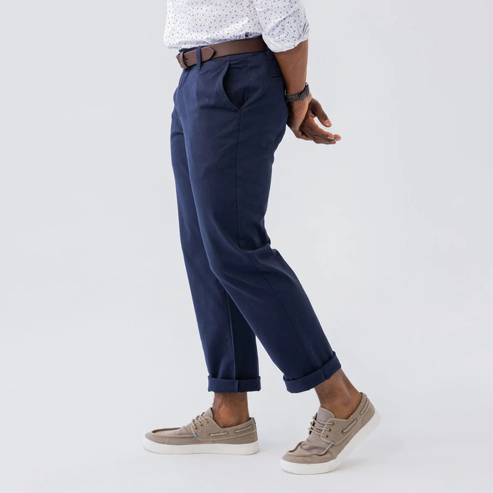 Classic Fit Navy Deck Pant