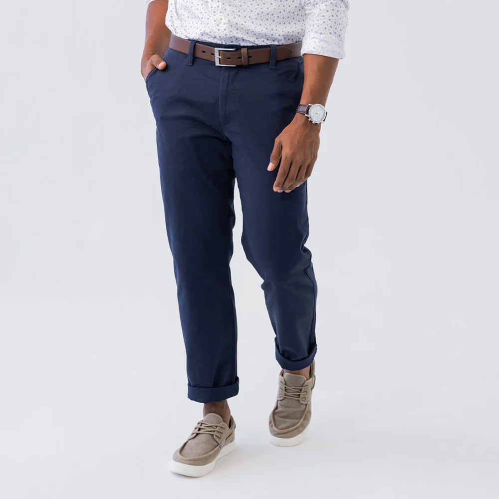 Classic Fit Navy Deck Pant