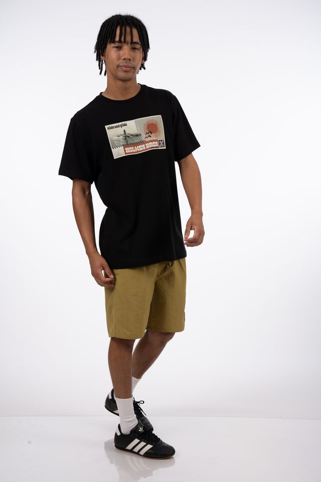 Slide & Glide SS Tee in Black