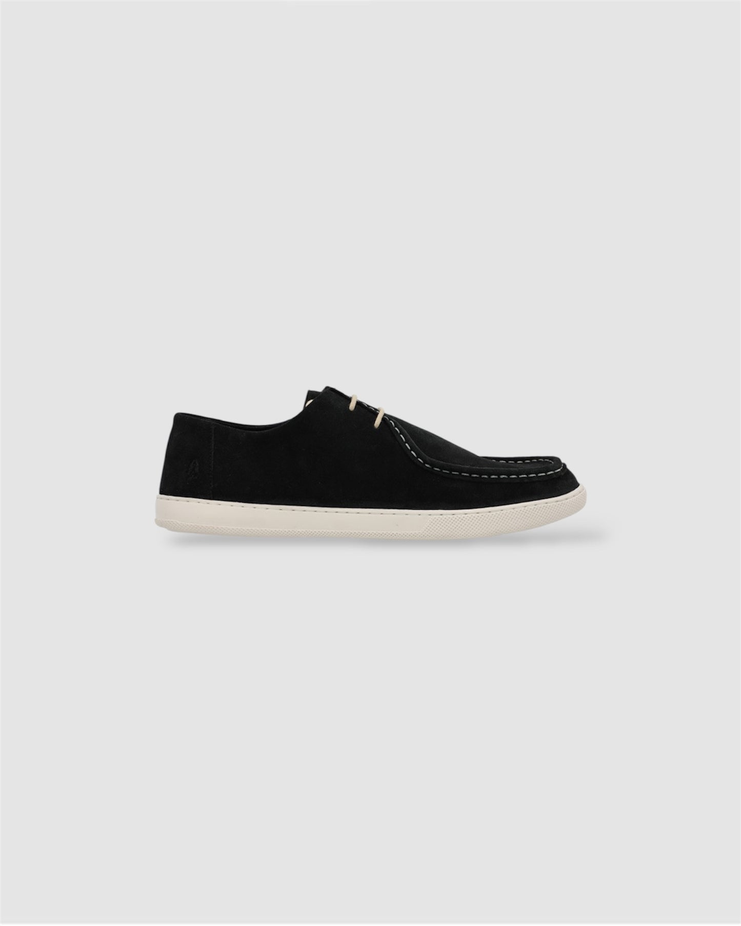 Gideon Suede Shoe in Oyster Black