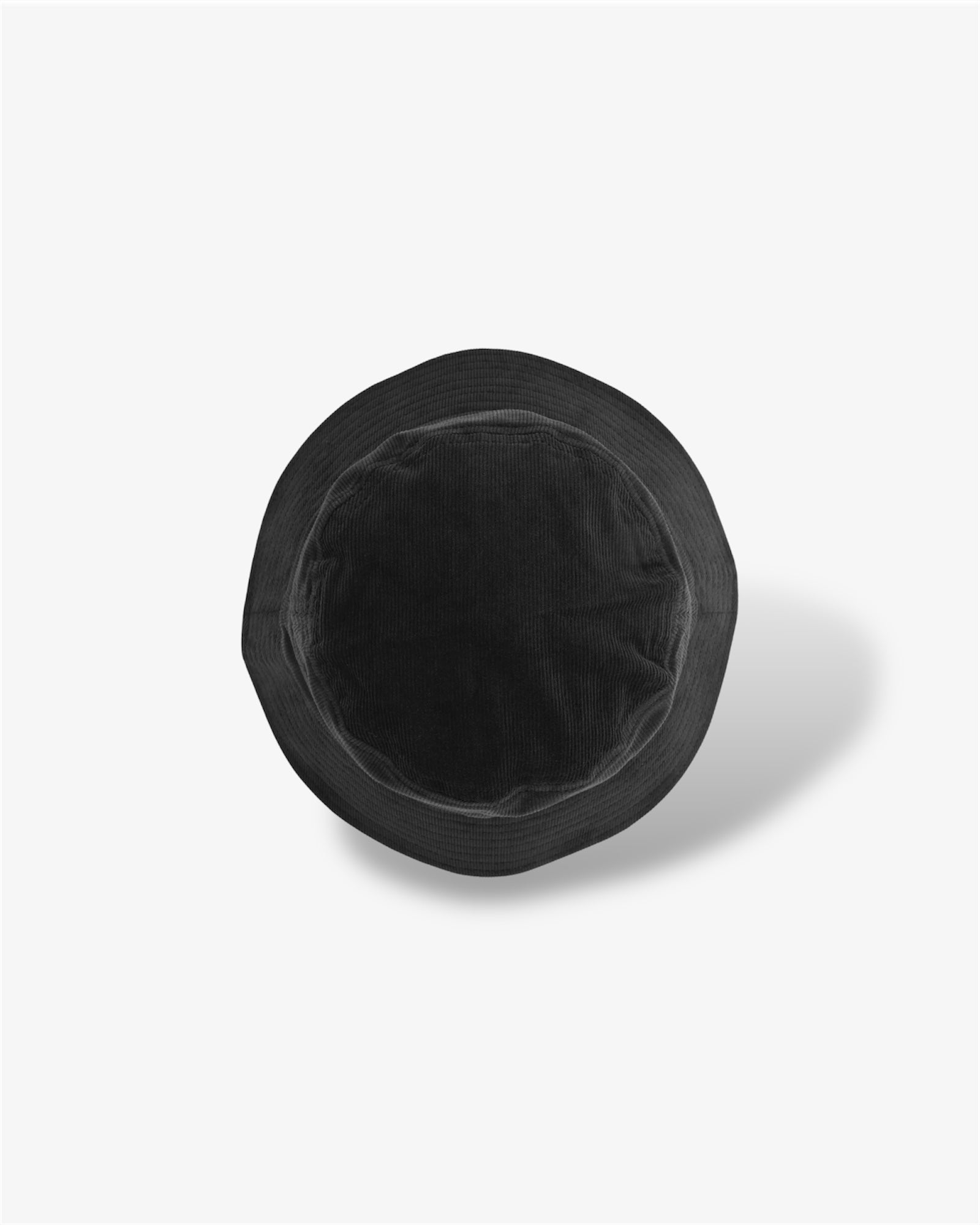 Corduroy Bucket Hat in Black