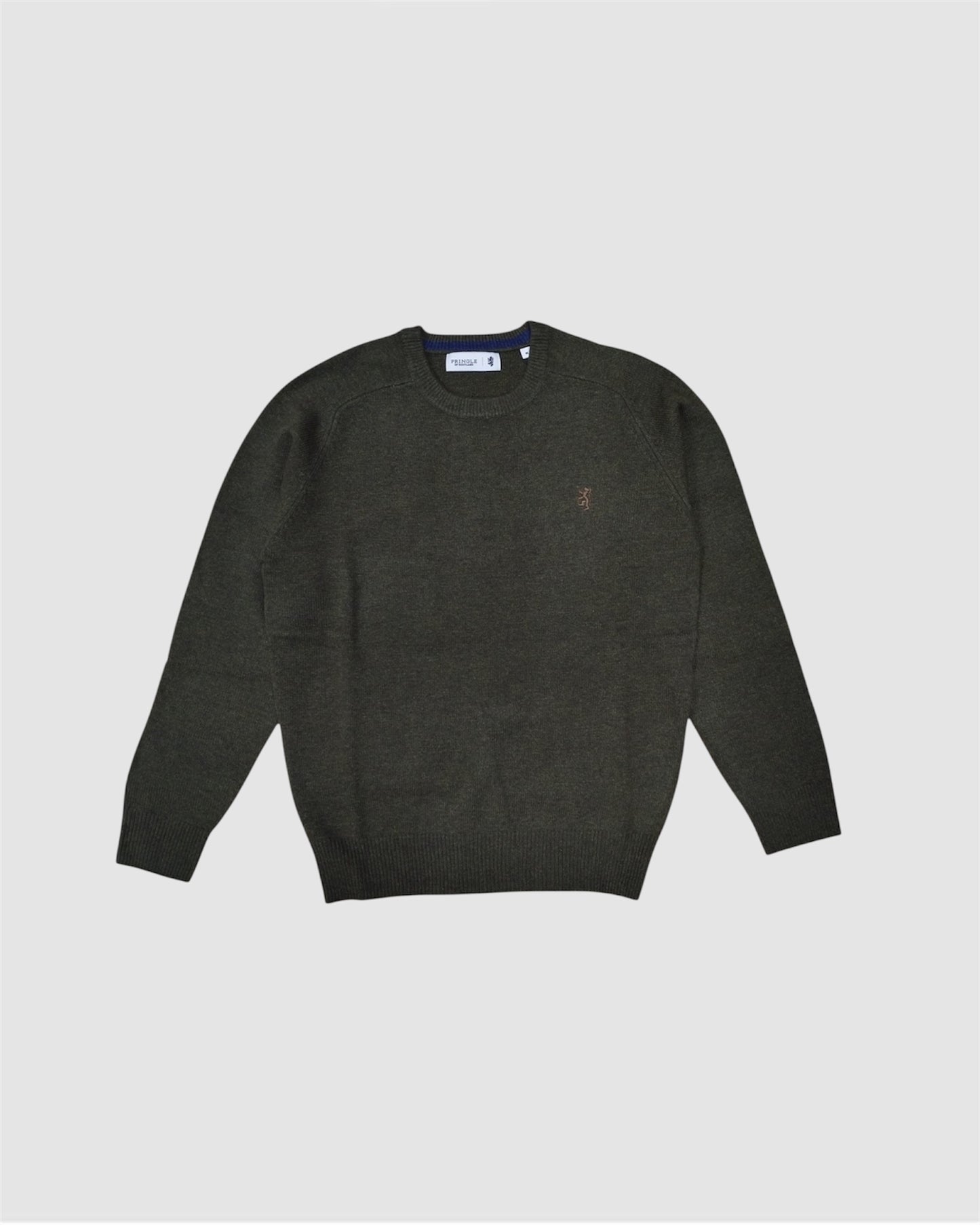 Johnson Lambswool Crewneck in Fatigue