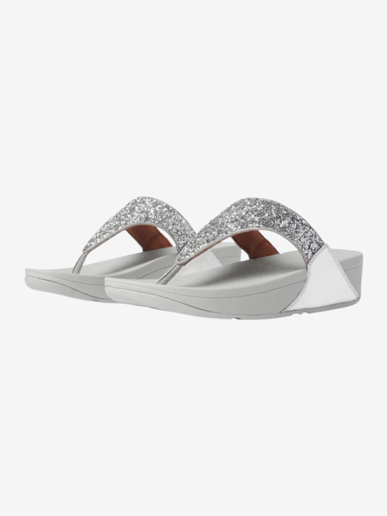 Lulu Shimmerfoil Sandal in Silver