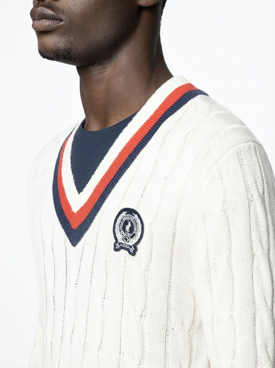 Cable Knit Sweater in Off White