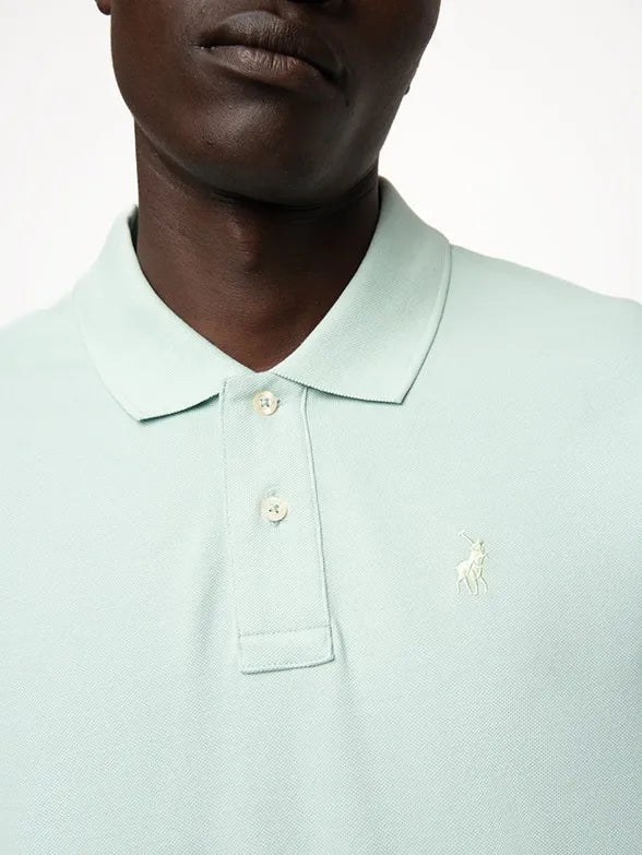Essential Pique SS Golfer in Aqua