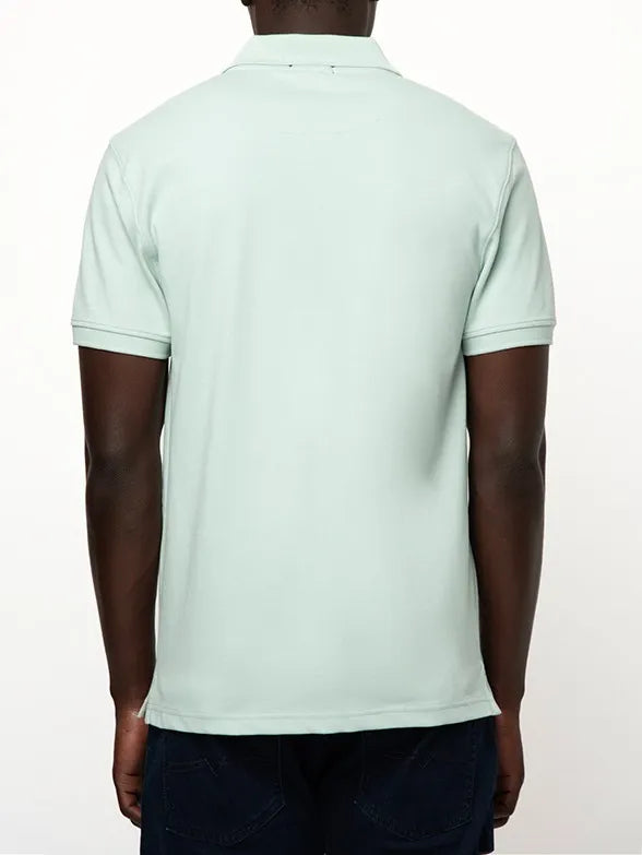 Essential Pique SS Golfer in Aqua