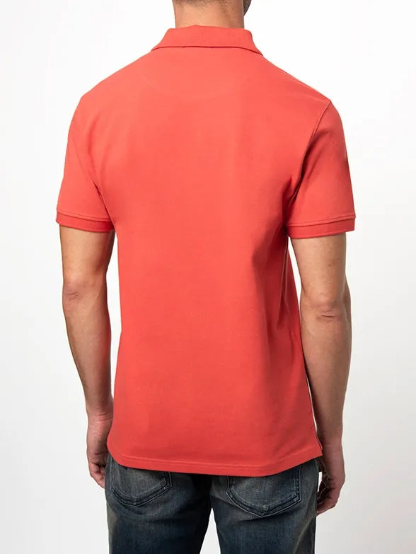 Essential Pique SS Golfer in Dark Pink