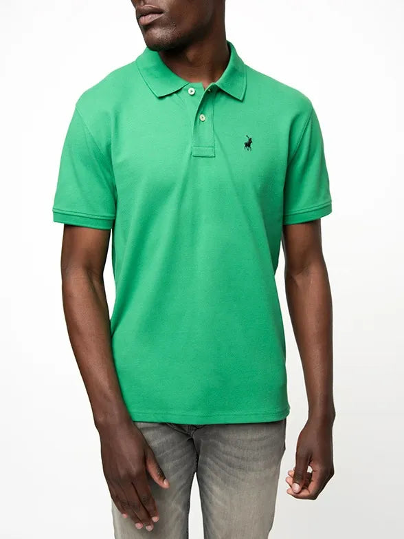 Essential Pique SS Golfer in Green
