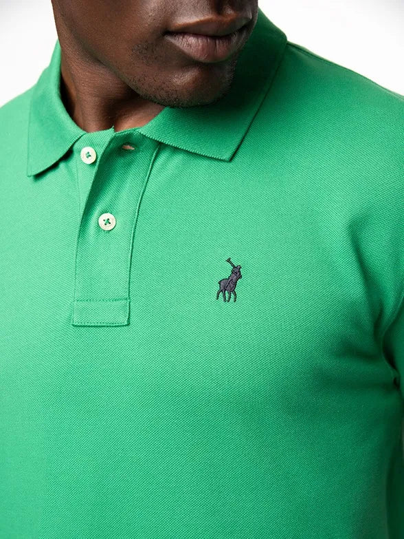 Essential Pique SS Golfer in Green