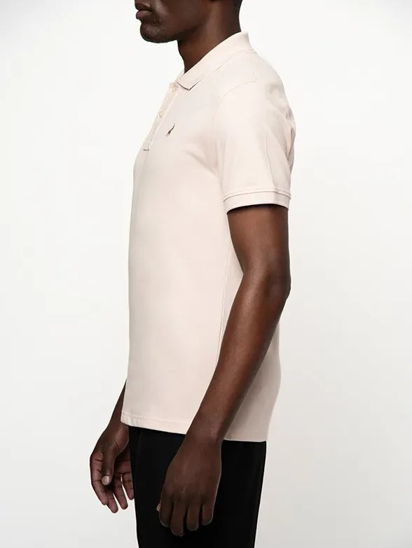 Essential Pique SS Golfer in Light Pink