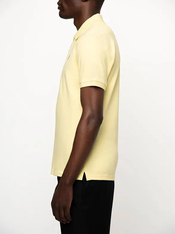 Essential Pique SS Golfer in Light Yellow
