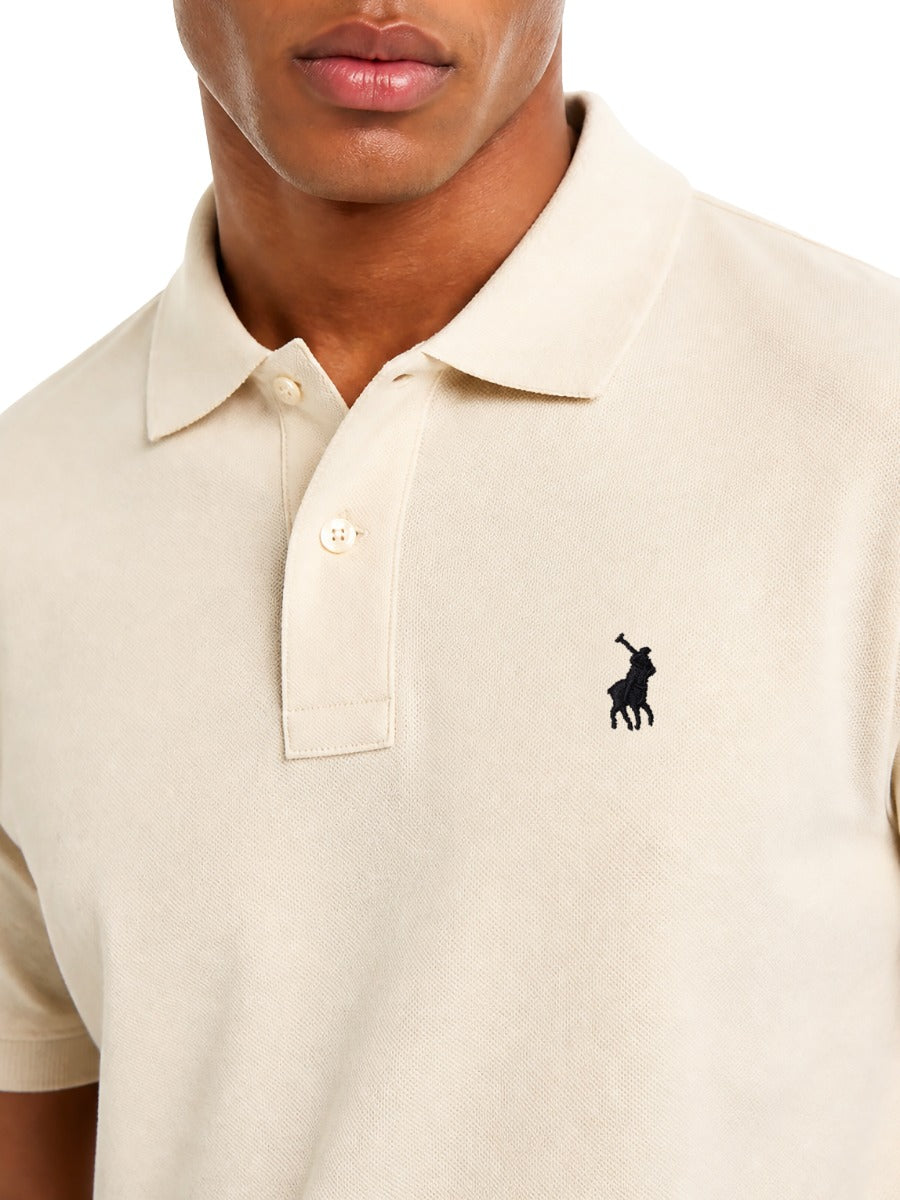 Essential Pique SS Golfer in Off White