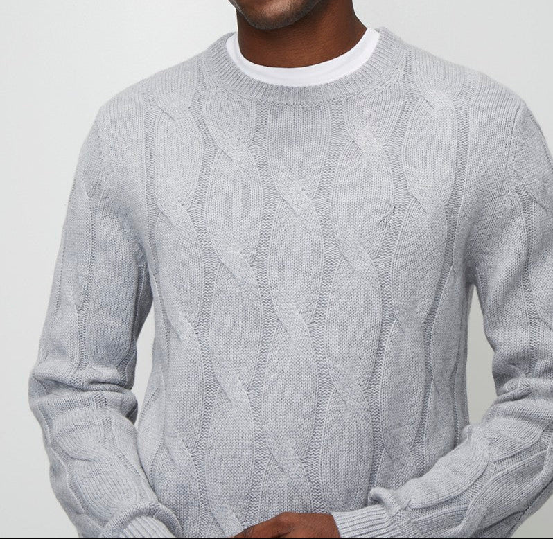 Kofi Cable LS Knit in Grey