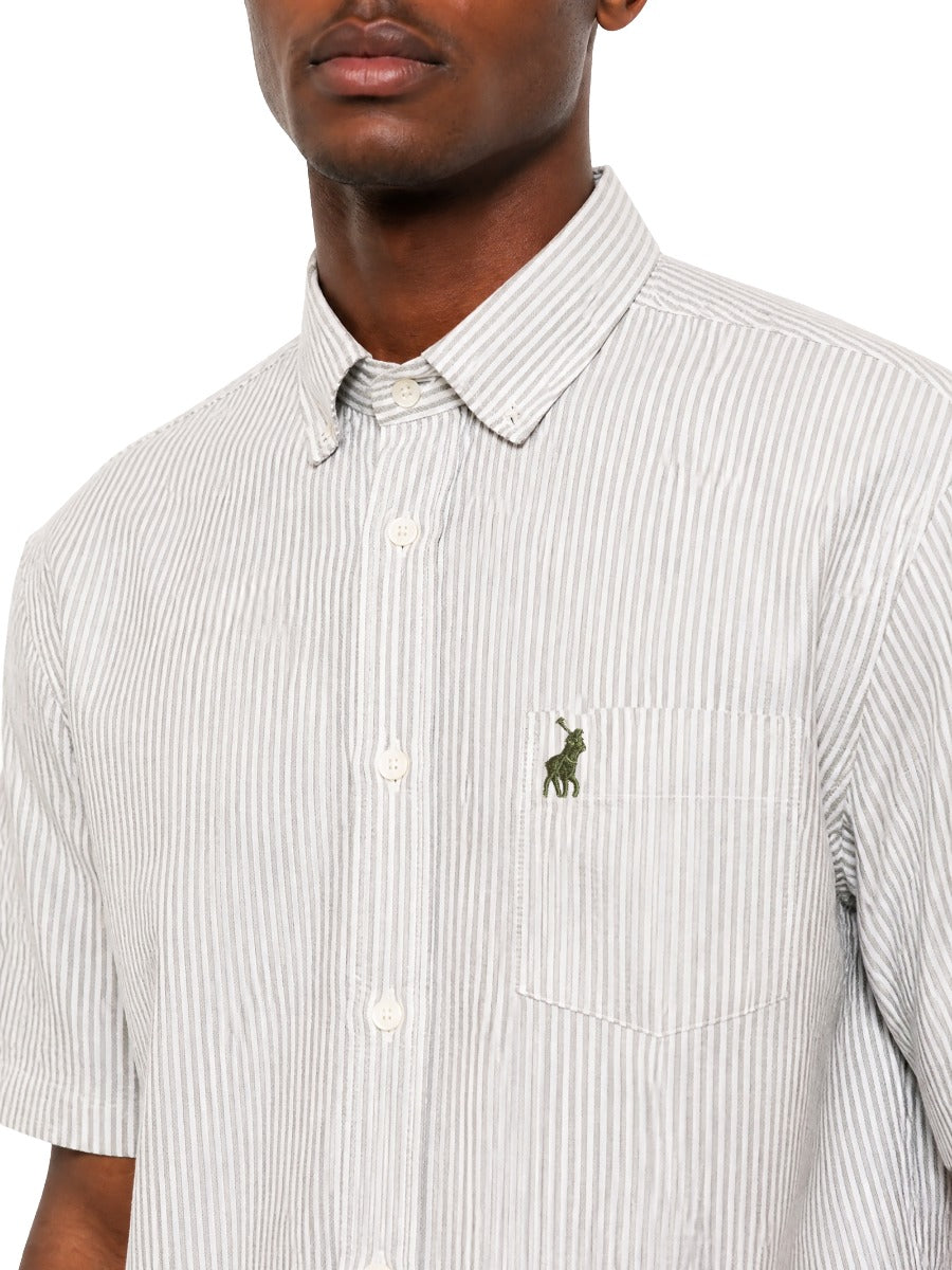 Stripe SS Shirt in Green