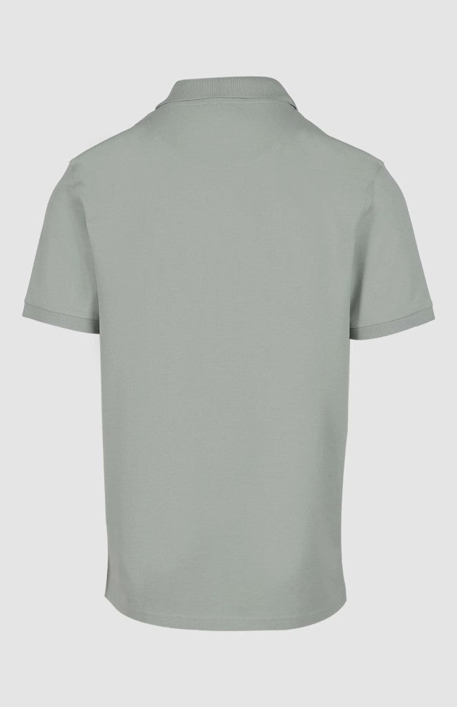 Aiden Slim Fit Pique Golfer in Light Green