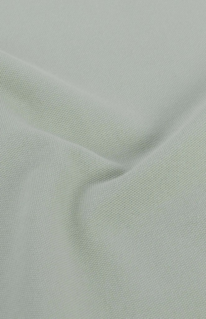 Aiden Slim Fit Pique Golfer in Light Green